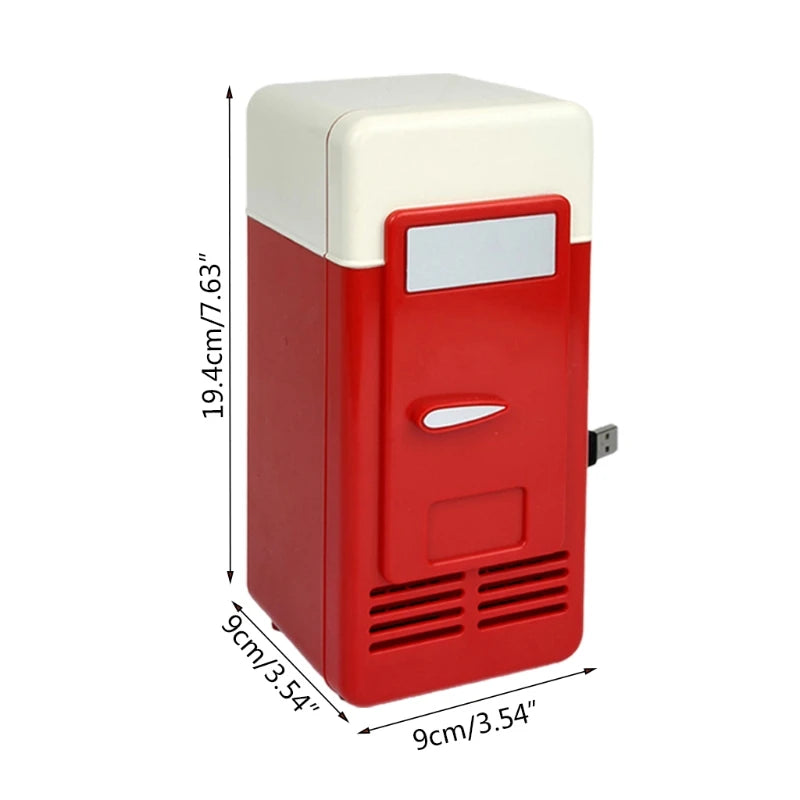 Portable Mini Fridge USB Powered Car Drink Cooler