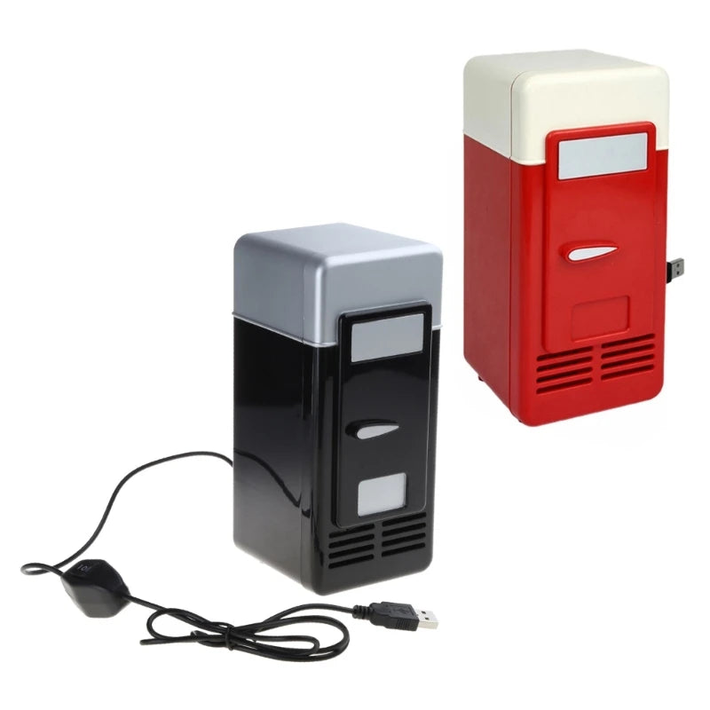 Portable Mini Fridge USB Powered Car Drink Cooler